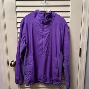 men’s “electric indigo” / purple LULULEMON ripstop packable hiking windbreaker